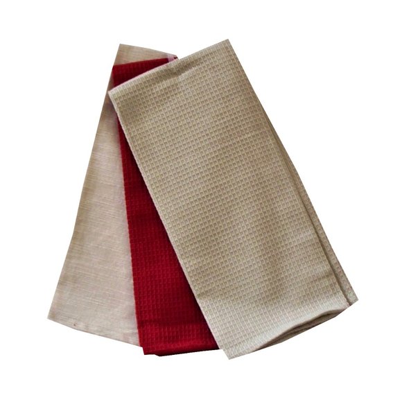 3 Pc. Kitchen Kitchen Towel Set Christmas Holidays Dog Cat Naughty & Nice - Picture 2 of 2